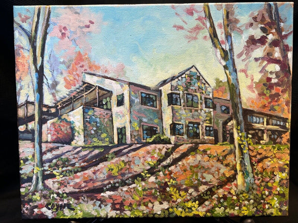 The Heights School Chesterton Hall - Oil Painting on Canvas