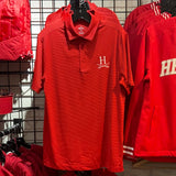 Under Armour Stripe Polo - Red and Black