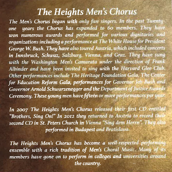 Men's Chorus CD - Rise Up, O Men of God