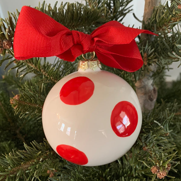 Christmas Ornament - Handpainted Glass