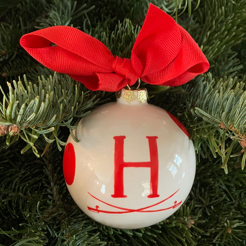 Christmas Ornament - Handpainted Glass