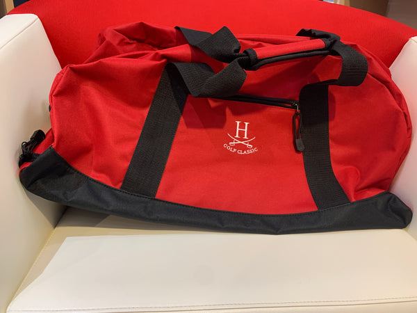 Red and Black Heights Golf Classic Large Duffle Bag