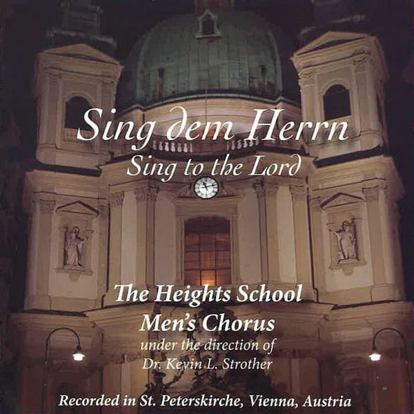 Men's Chorus CD - Sing to the Lord