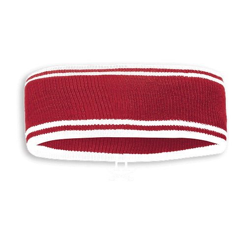 Winter Headband (red and white/embroidered with H and sabers)
