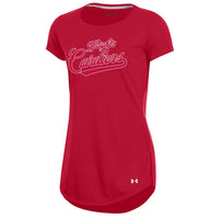 Under Armour Women’s Long Line Tee - Red